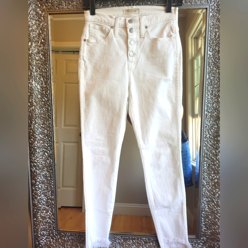 Madewell White 10" High Rise Women's White Jeans. Size 25.